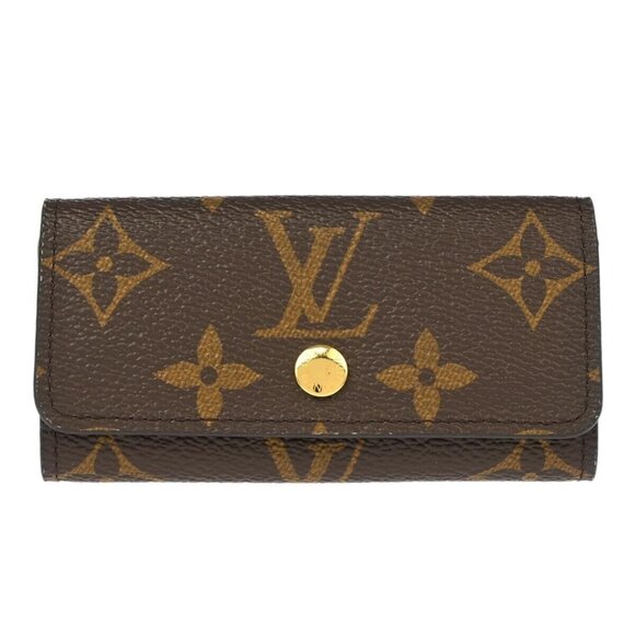 Louis Vuitton Monogram Multicles 4 Key Case M62631 Small Good XX29140 - Picture 1 of 7
